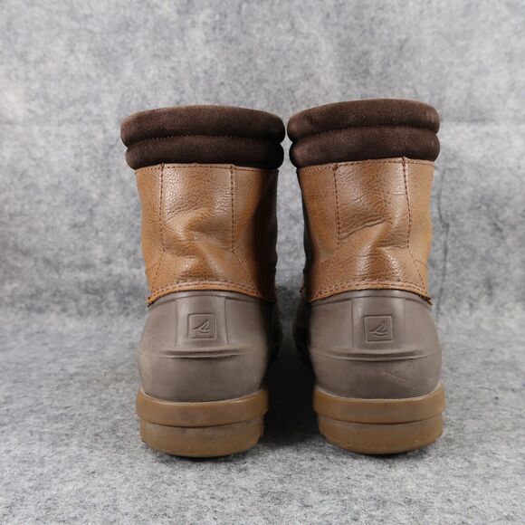 Sperry Shoes Mens 8 Boots Duck Outdoor Leather Waterproof Brewster Lace Up Brown main image 8